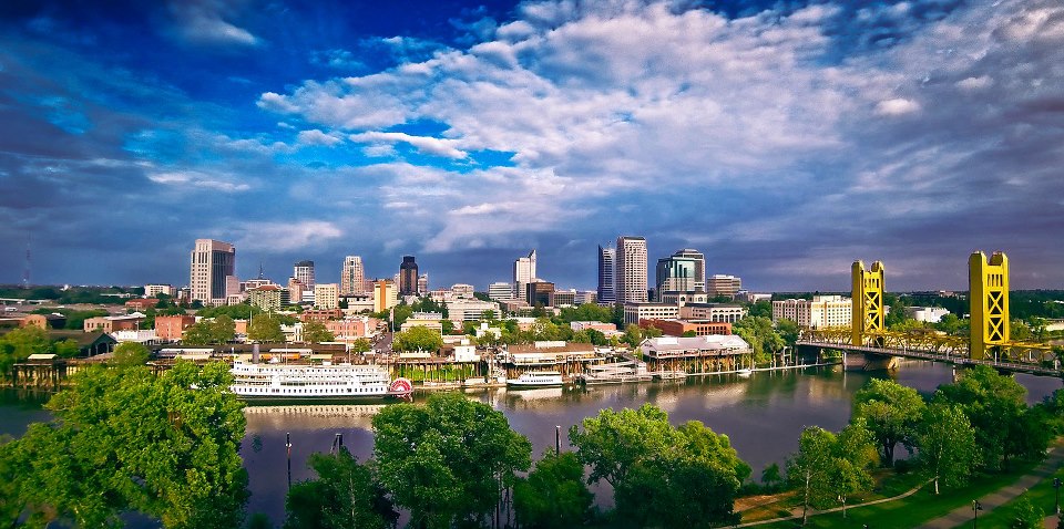 The Sacramento skyline